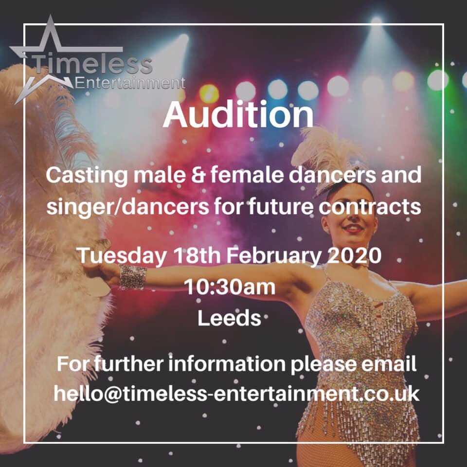 1 week today! ⭐️ 
Preparations are well under way for our auditions next week. Thanks to everyone who have confirmed their attendance - we can’t wait to meet you all.