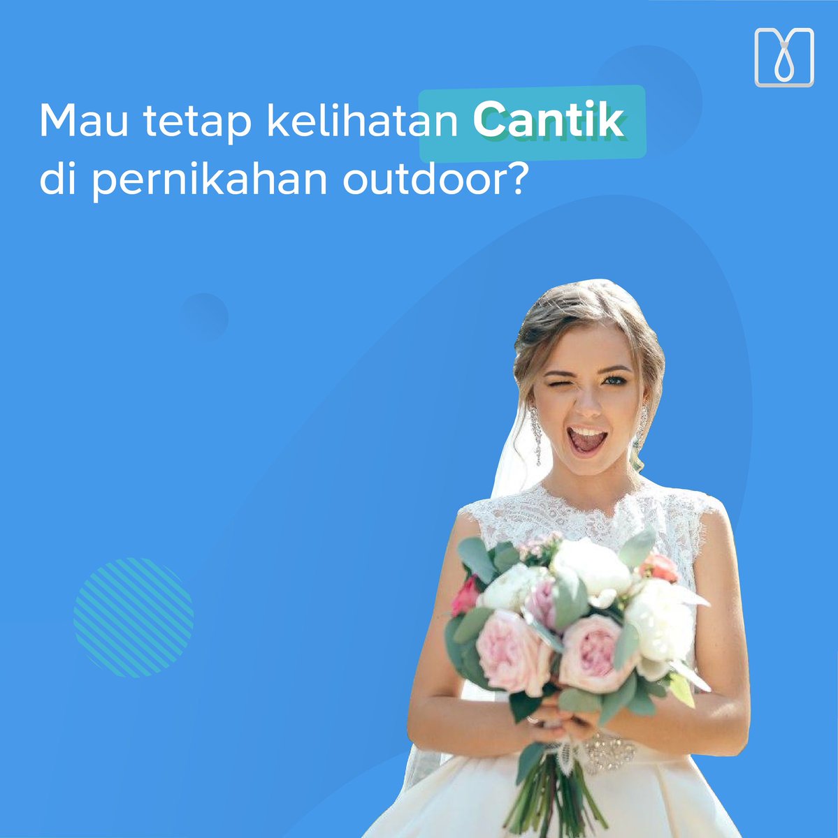 MeenistryID's tweet photo. Kalau cantik saat di pernikahan udah pasti ya, tapi kalau lokasi weddingnya di outdoor, duh harus sigap banget dan pastinya harus tetap on point dong ya! Nah, ternyata hiasan di kepala jg berpengaruh nih, tau kenapa? Cek langsung di https://t.co/u4X9Im6JO1 😉
#wedding #meenistry https://t.co/PvvJcVNZup