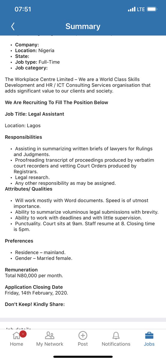 Workplace Centre is looking for a Legal Assistant.Apply via LinkedIn