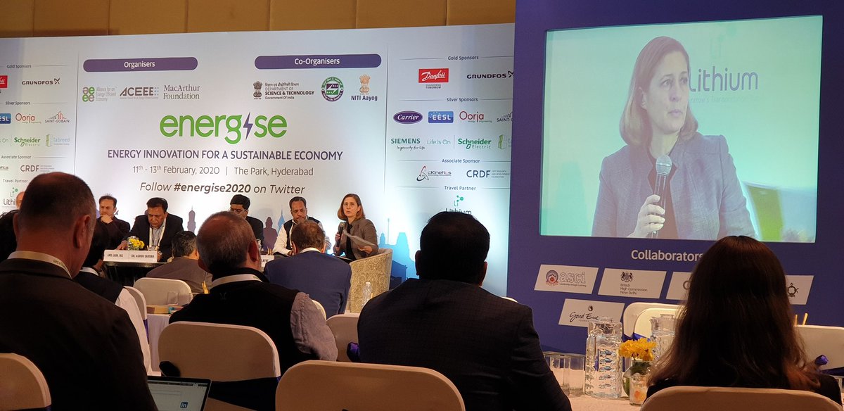 malaviyasumedha's tweet photo. @JenniferLayke at #energise2020 
Three focus areas for India's transformative leadership in   #EE
(1) EE for livelihoods and quality of life (2) procurement policy enablers (models like #demandaggregation) (3) innovations in #decarbonizing hard to abate industries @WRIEnergy https://t.co/nAKfOwmrXU