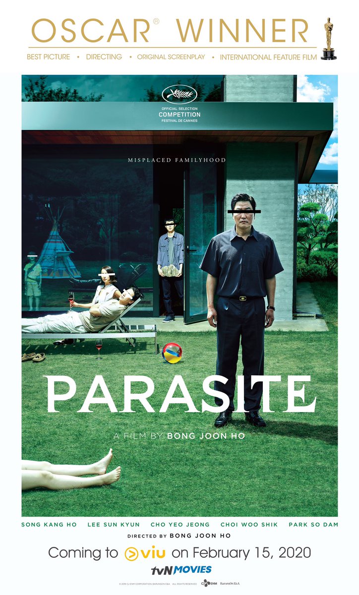 Oscar best picture winner 'Parasite' will be available on streaming site Viu Philippines starting Saturday, February 15