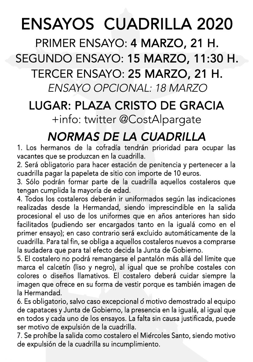 CostAlpargate's tweet photo. ENSAYOS CUADRILLA DE COSTALEROS 
👉🏼 https://t.co/zg5O782aaj https://t.co/XgvgTyOPtz