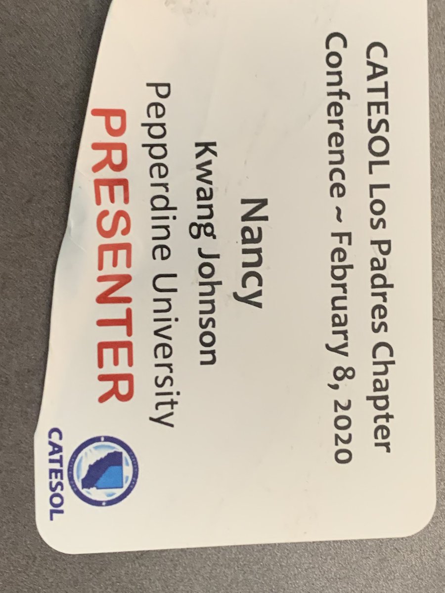 NancykwangJ's tweet photo. CATESOL Santa Barbara regional conference souvenirs https://t.co/hQq0UjzWQu