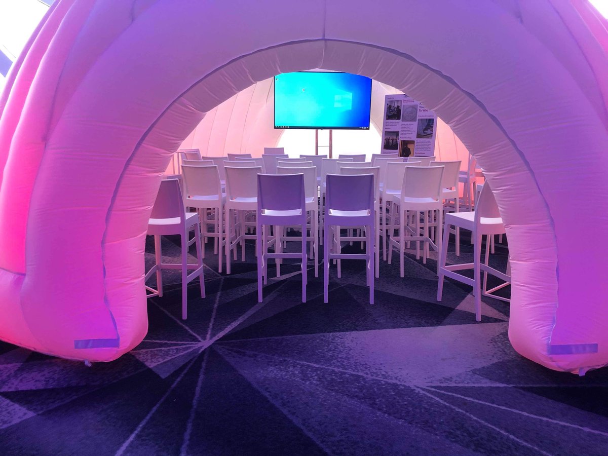 Evolutiondome's tweet photo. Our panoramic Structures in Poland last week providing break out rooms and product training areas to a conference complete with LED lighting #ConfeneceStructures #BreakOutRooms #SeminarTheatres #InflatableStructures #PopUpStructures https://t.co/gDABhZj64p