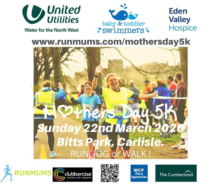 runmumsMD5K's tweet photo. What a way to spend time together on Mothersday.  All profits go to EV Hospice @parkrunUK @carlisleparkrun @CarlisleCC @CE_Mind @EVHospice @Vanessa98773118 @CumberlandBS @CumbrianGrlsCan @CumbriaCC @unitedutilities @babyswimmers1 @WCFPetandEques @Vanessa98773118 @ClubberAleasha https://t.co/zbbJ2xJo8s