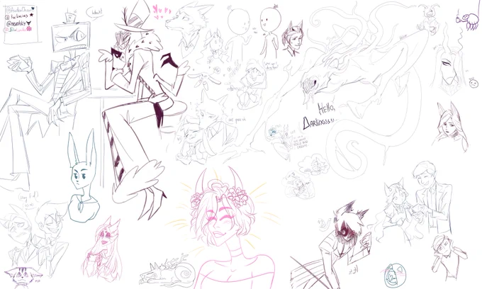 yesterday we were drawing  in drawpile  againI'm sorry if you're not interested in looking at these sketchesand Yes, I drew a bit of Ashley here? 