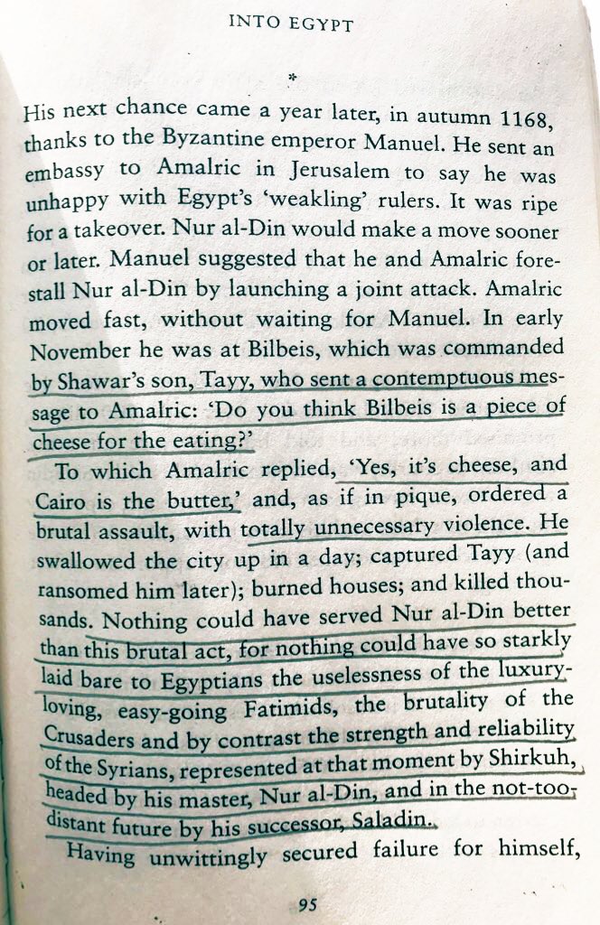 In March 1169, after death of his uncle Shirkuh, Saladin became Vizier of Egypt. He had his father (Ayub) as a role model: the image of discretion and generosity.” #SaladinBiography authored by John Man  #100books2020  #bookscache