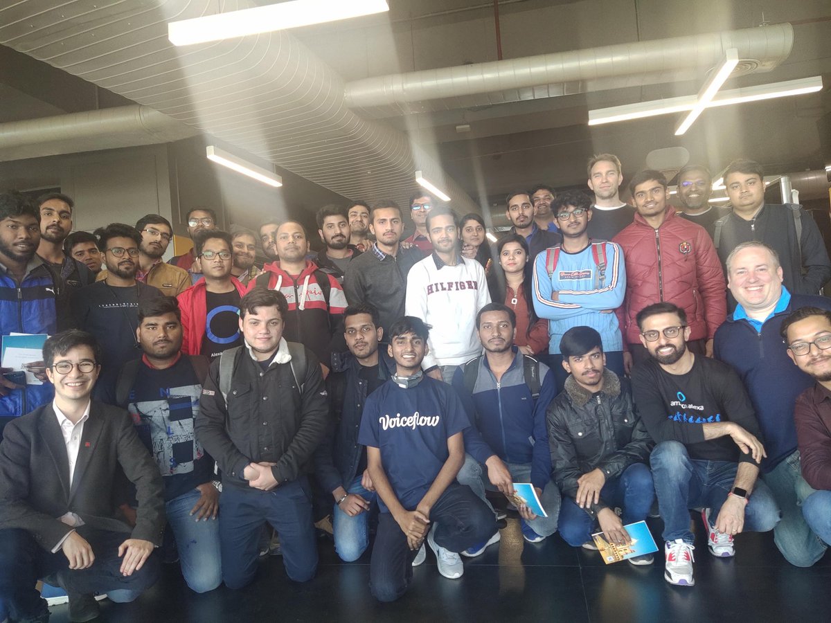 AsDivyansh's tweet photo. It was amazing experience to host another Alexa Community Meetup this Sunday.
Thanks to all awesome Speakers @amit, @jeffblankenburg, @ChrisSheldrick and @DaniIsmailov for joining us.π
I am really happy to see the growth of Voice Communities in India.β‘
#VoiceFirst #VFIndia https://t.co/AYjI2wrC6Q