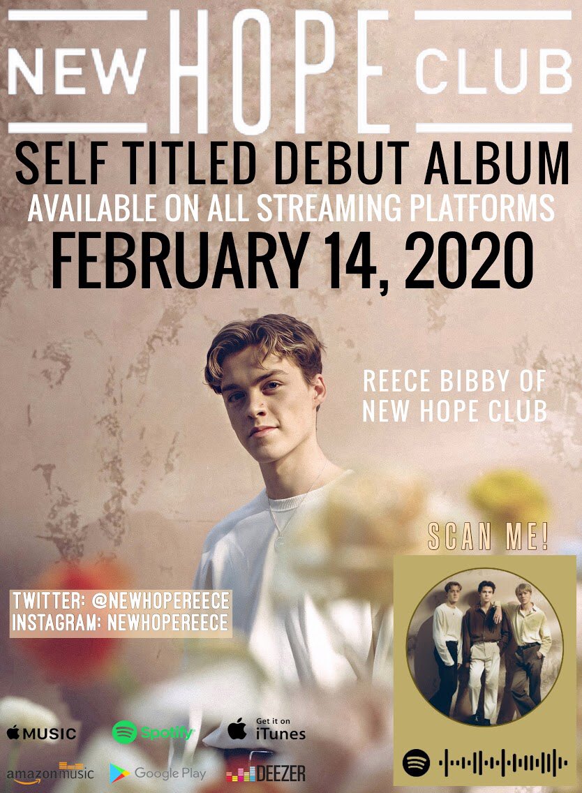 NewHopeReece_PH's tweet photo. 𝙉𝙚𝙬 𝙃𝙤𝙥𝙚 𝘾𝙡𝙪𝙗 𝙗𝙮 𝙉𝙚𝙬 𝙃𝙤𝙥𝙚 𝘾𝙡𝙪𝙗 𝙄𝙎 𝘼𝙑𝘼𝙄𝙇𝘼𝘽𝙇𝙀 𝙁𝙊𝙍 𝙋𝙍𝙀-𝙊𝙍𝘿𝙀𝙍 𝙉𝙊𝙒 ! 

TO BE RELEASED ON FEBRUARY 14, 2020 
#NewHopeClubAlbum 

Pre-order your digital copy here: https://t.co/96P3wLkoJ7… https://t.co/4K415QYKBJ
