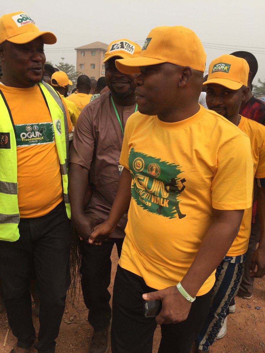 hon_page's tweet photo. Hon. Dr Ololade KEHINDE -  SSA on Health joined the Ogun Freedom Walk organized by APC Youth League, Ogun St. Coordinate in Abeokuta today.
Never doubt that a group of thoughtful, youth can change the world.Indeed, great things start small!@dabiodunMFR @linkOGUN @NoimotOyedele https://t.co/i6QwDhzdEx