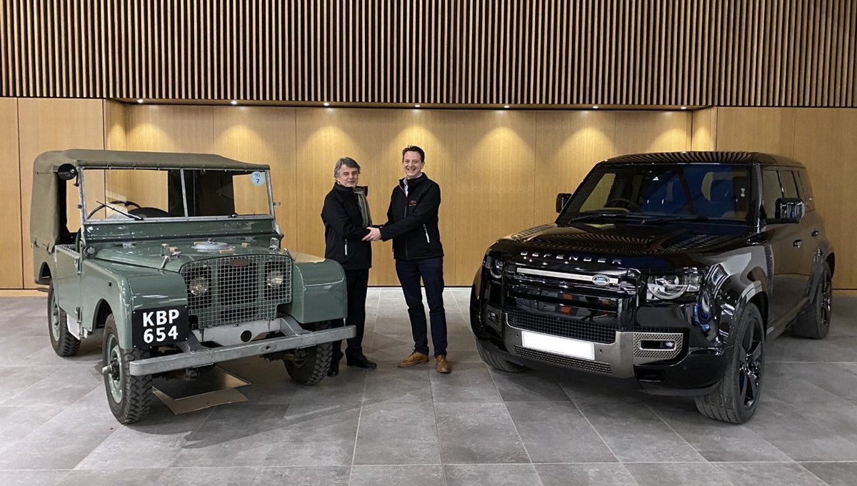 Celebrating our New Defender, side by side with the original Series 1 icon 👍