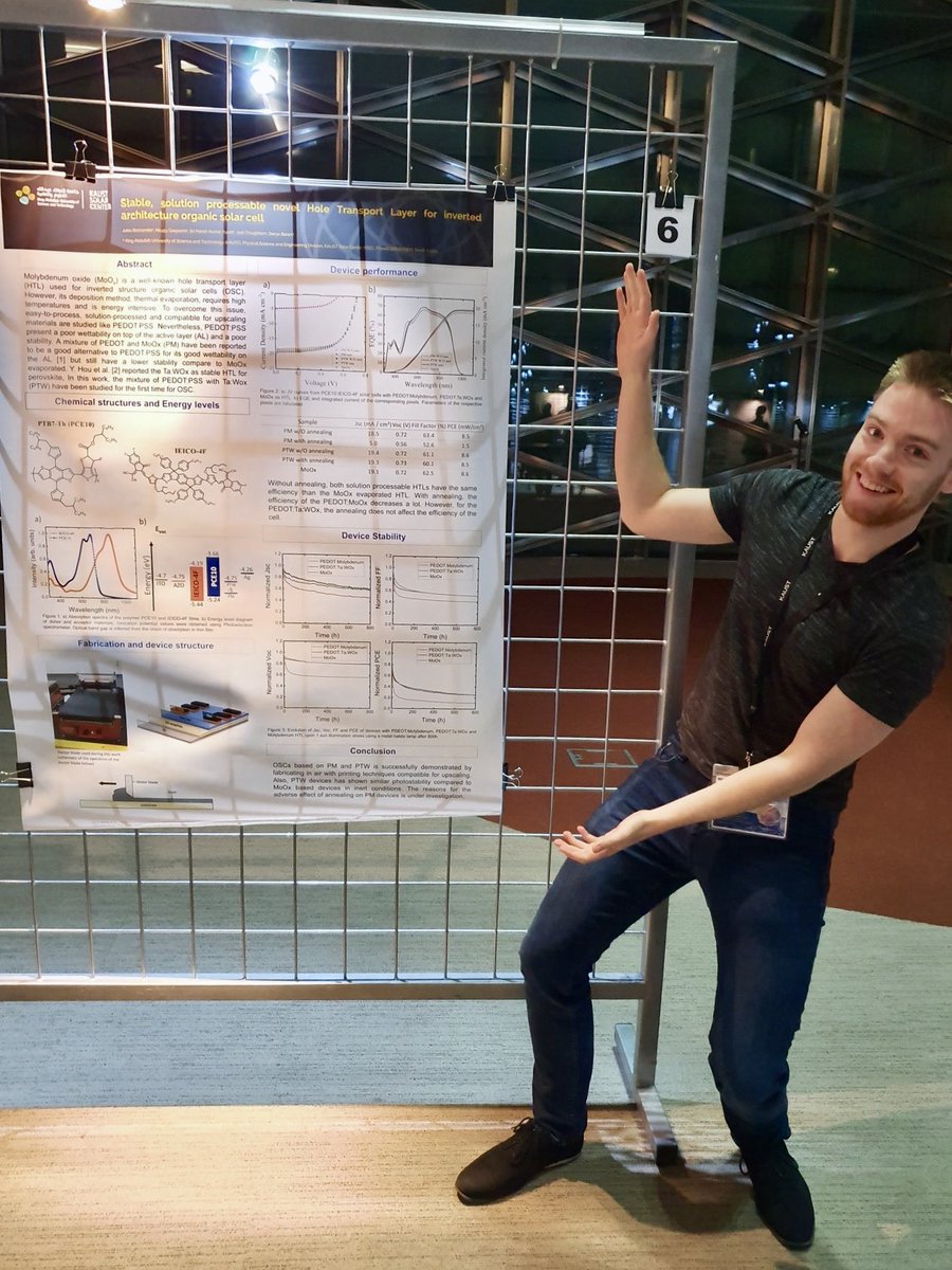 nanotechie's tweet image. Congratulations to PhD student Jules Bertrandie from @KAUST_OMEGALab, for being awarded the poster prize at the @KAUST_Solar conference 2020 @KAUST_News . #KAUST #solar #solarconference #opvs #photovoltaics