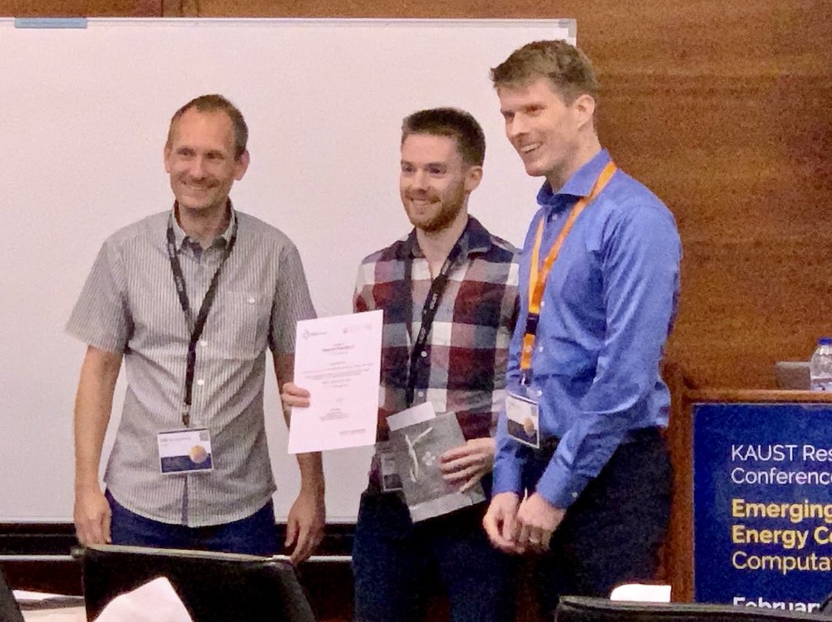 nanotechie's tweet image. Congratulations to PhD student Jules Bertrandie from @KAUST_OMEGALab, for being awarded the poster prize at the @KAUST_Solar conference 2020 @KAUST_News . #KAUST #solar #solarconference #opvs #photovoltaics