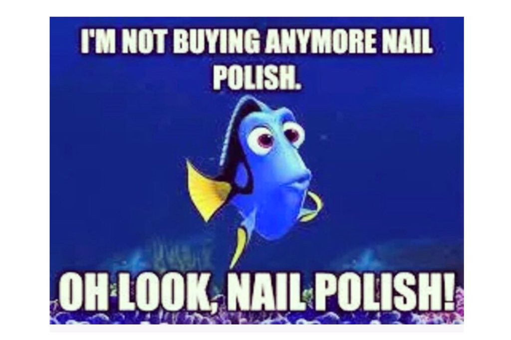 The struggle is real !                  Give Eco Created Colors custom handmade polishes a try today 😍                                                      #notd #inspire #beauty #esty #naildesign #nailswag