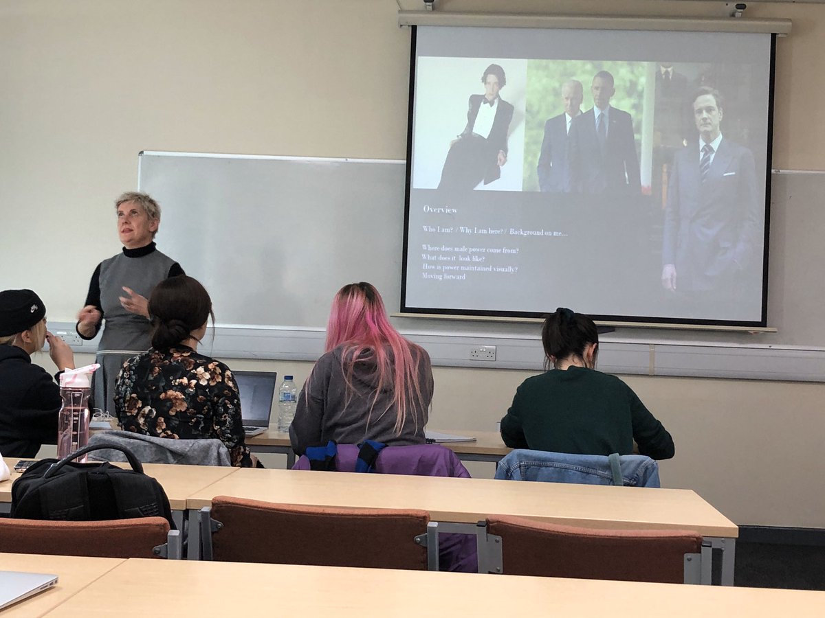 Dan Heggs (@danheggs) on Twitter photo <a href="/DrAshleyMorgan1/">Dr Ashley Morgan</a> talking about how male power is conveyed to <a href="/PsychCardiffMet/">PsychologyCardiffMet</a> final year students. Brilliant to have cross school links with <a href="/CardiffMetCSAD/">Cardiff School of Art & Design</a> <a href="/DrAshleyMorgan1/">Dr Ashley Morgan</a> talking about how male power is conveyed to <a href="/PsychCardiffMet/">PsychologyCardiffMet</a> final year students. Brilliant to have cross school links with <a href="/CardiffMetCSAD/">Cardiff School of Art & Design</a>