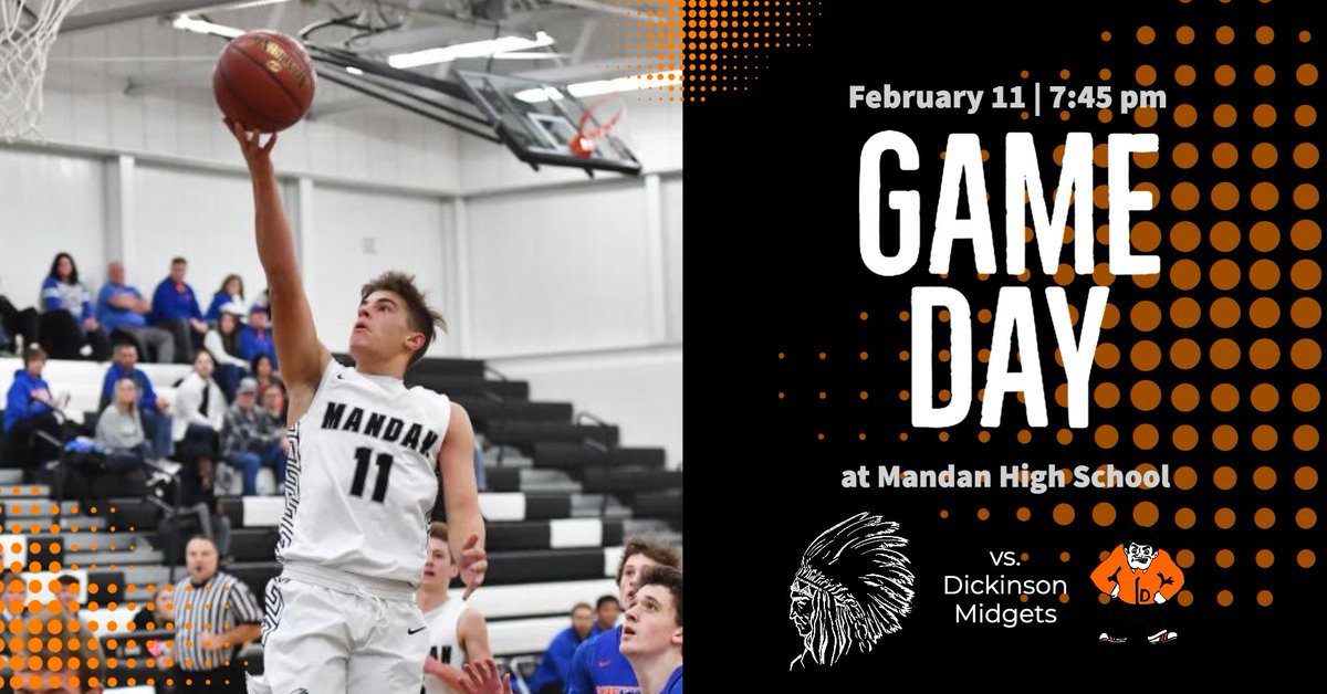 MandanBBB's tweet photo. GAMEDAY🏀 The ◾️Braves▫️are back home tonight and host the Midgets. Let’s pack the gym and get loud in your black and white tonight! V-7:45, JV-4:15, Sophs-5:45, 9A-4:15, 9B-5:30. #gobraves #family #lockedin #beatthemidgets https://t.co/uigVHWyMLB