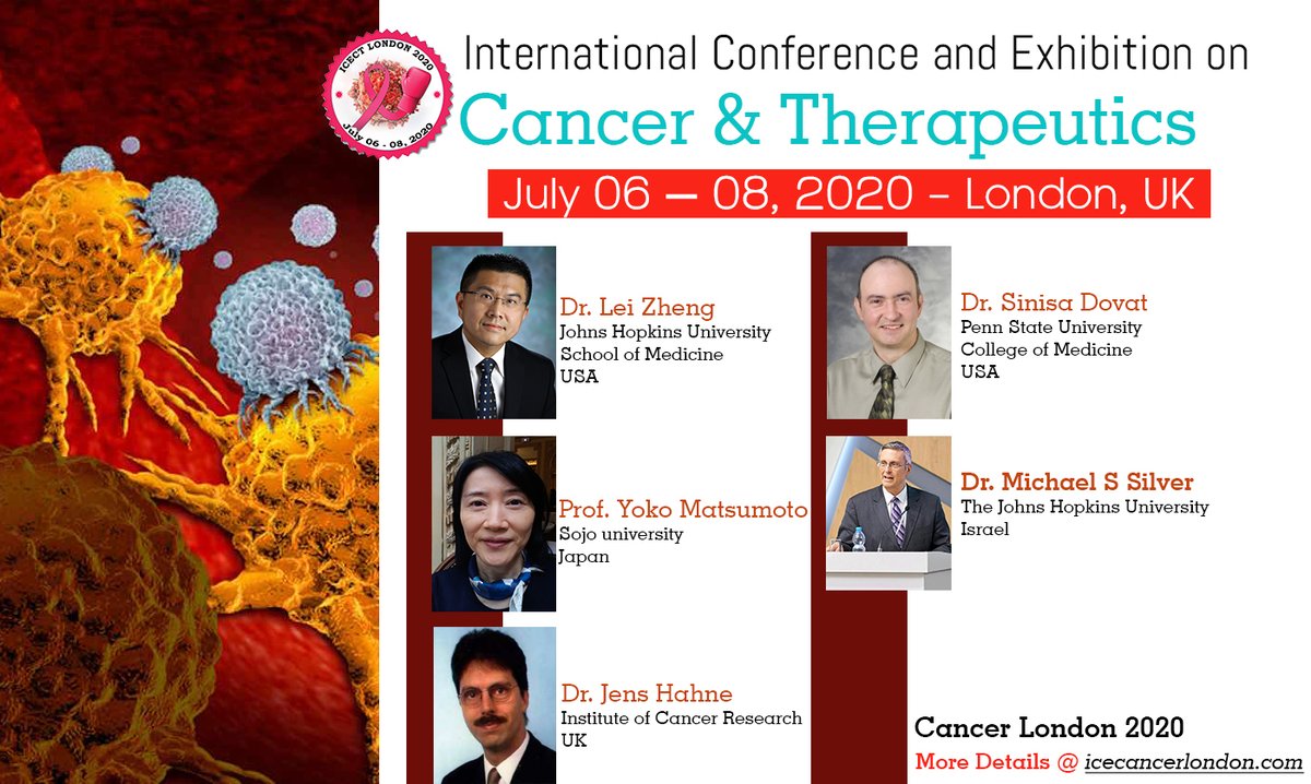 icect2021's tweet photo. Be a part of "Cancer London 2020" conference and meet our potential #speakers to extend your knowledge in the field of #cancer #oncology  #treatments at #London #UK https://t.co/Qt9LLWx60H