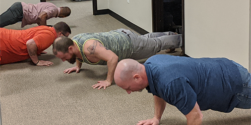 wspusa's tweet photo. #WSPLiveWell January FitChallenge: Teams in #Herndon, #Mooresville, #GreenvilleSC + #Atlanta are no push-overs when it comes to push-ups! What are you doing to have fun while working out in February? #WeAreWSP #NewYear #wellness #resolutions #fitness #exercise #newyearsresolution https://t.co/A5ariU42Mg