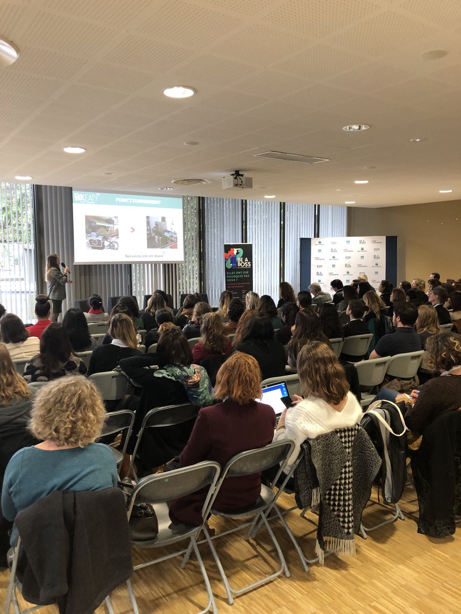 Séance des pitchs qui affiche complet! #Beaboss_2020 #bnpparibas .Bravo pour votre engagement !