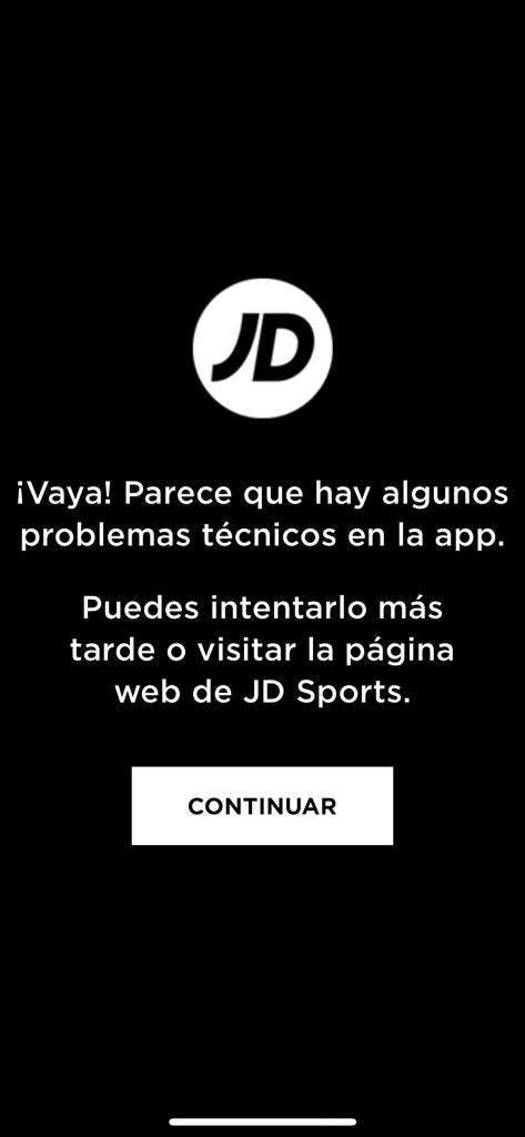 evadlarosa's tweet photo. @JDSports many problems in your app and web when navigating from Spain. 50% times I get these messages, and I’m not the only one 😖 https://t.co/wuTNzPdcHI