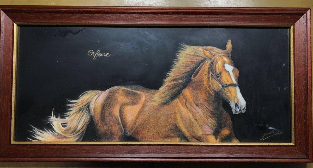 自分がこんなに馬を描く人になるとは思わなかったな。 少しずつ絵が