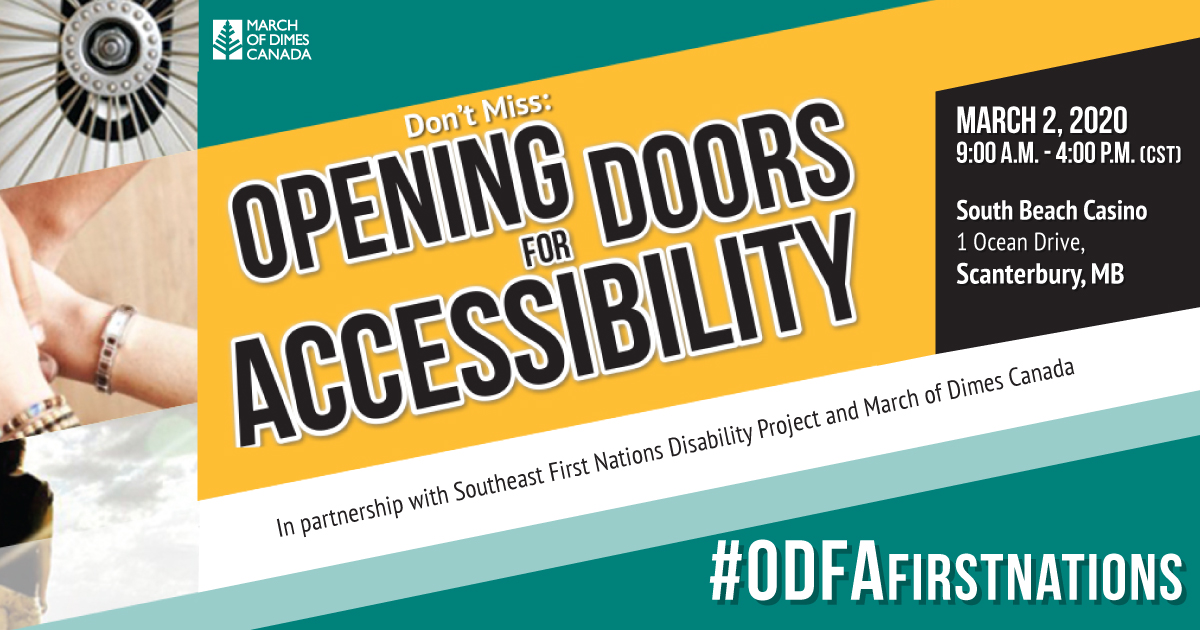 March of Dimes CA (@marchofdimescda) on Twitter photo Are you part of the disability community in Manitoba? Check out our FREE event, #ODFAFirstNations this March 2. Find out about the latest information, tools, & resources to support people with disabilities to overcome daily challenges. RSVP📧 odfa@marchofdimes.ca #accessibility Are you part of the disability community in Manitoba? Check out our FREE event, #ODFAFirstNations this March 2. Find out about the latest information, tools, & resources to support people with disabilities to overcome daily challenges. RSVP📧 odfa@marchofdimes.ca #accessibility