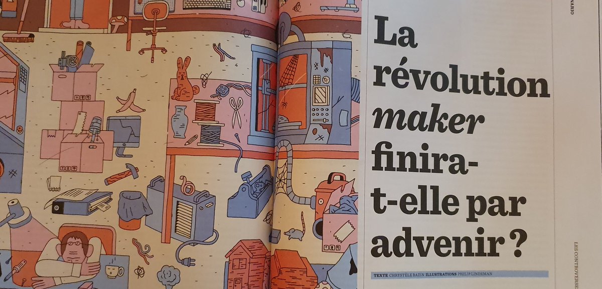 TiersLieuxEdu's tweet image. &quot; La révolution maker va-t-elle advenir ?&quot;  dans @USBEKetRICA ce mois-ci. Il y est notamment question de #TLEDU avec @wanerspid qui, grâce aux pratiques makers en classe, mêle inclusion, notions de mathématiques et de français, apprentissage de la citoyenneté...