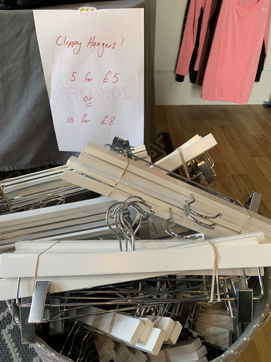 Fit Harrogate PT (@fitharrogate) on Twitter photo Bundles of white, wooden hangers - great condition.
£5 for 5 trouser hangers or £8 for 10
£4 for 5 top hangers or £6 for 10
<a href="/ColdBathRoad/">Cold Bath Road</a> @PortersMenswear <a href="/mannaharrogate/">MannaBakeryHarrogate</a> <a href="/BeckwithGym/">Beckwith Health Club</a> <a href="/biasharrogate/">Bias Harrogate</a> @TennisHarrogate <a href="/Commercial_St/">Commercial Street</a> Bundles of white, wooden hangers - great condition.
£5 for 5 trouser hangers or £8 for 10
£4 for 5 top hangers or £6 for 10
<a href="/ColdBathRoad/">Cold Bath Road</a> @PortersMenswear <a href="/mannaharrogate/">MannaBakeryHarrogate</a> <a href="/BeckwithGym/">Beckwith Health Club</a> <a href="/biasharrogate/">Bias Harrogate</a> @TennisHarrogate <a href="/Commercial_St/">Commercial Street</a>
