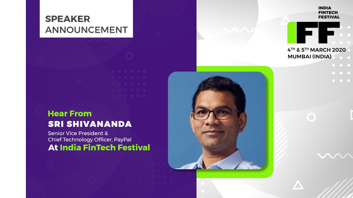 FinTechFestIn's tweet photo. Delighted to announce @srishivananda, Senior Vice President and Chief Technology Officer at @PayPal, as our next speaker. Hear him share his views on the innovation strides made by the financial industry at #IndiaFinTech Festival: https://t.co/5R1oPNOsuD https://t.co/Oyggn3tq11