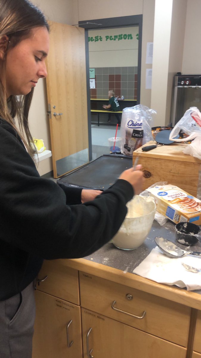 FBLA staff breakfast, made by FBLA officer team