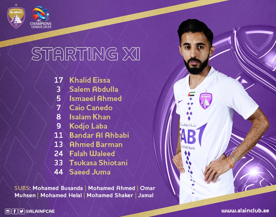 HT: Al Ain SC (🇦🇪) 0 - 1 Sepahan FC - AFC Champions League