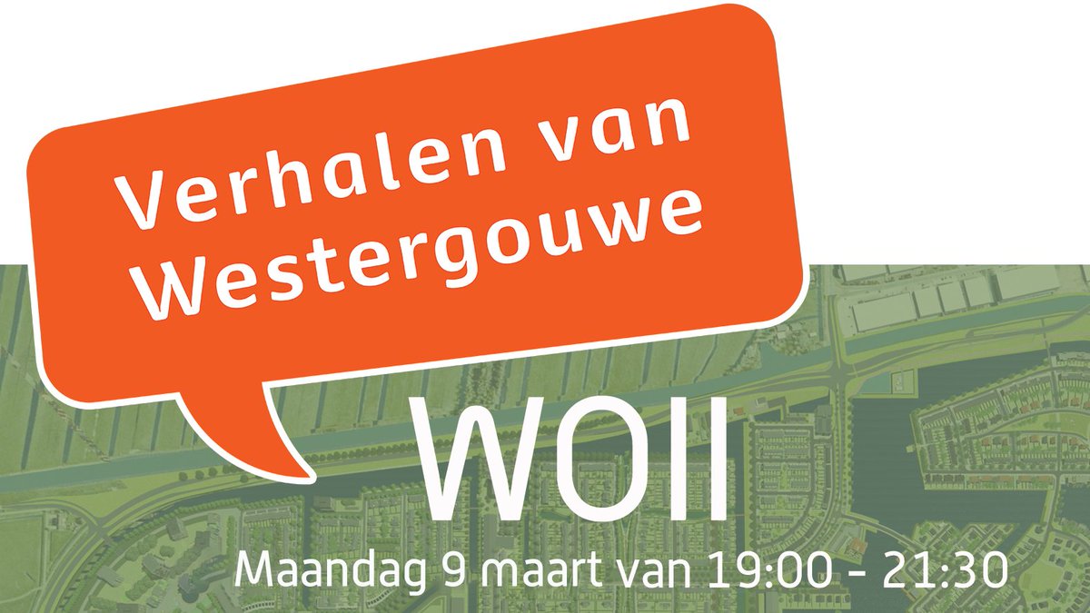 Schrijf nu in voor de nieuwe avond 'Verhalen van #Westergouwe' op maandag 9 maart. Dit keer het thema WO II met interessante onderwerpen als voedseldroppings, bommen en verdedigingslinies. Bent u ook van de partij? Aanmelden kan vanaf nu via: verhalenvanwestergouwe.nl #gouda