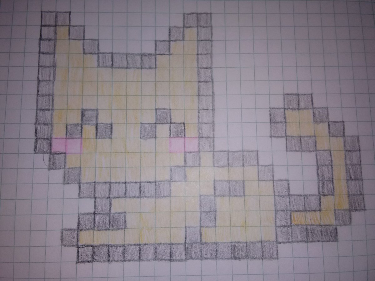 beyondrising22's tweet image. Here you go @LilMiyuDesu. Your pixel art as promised!!! It's a kitty cat.

P.s not my design.
