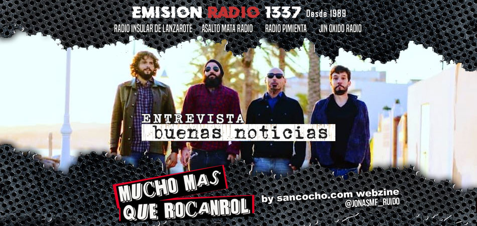 Mucho mas que RocanRol entrevista Buenas Noticias [bit.ly/2UJBC9U] [@nanovegano #parabellum <a href="/MKB_Ofizial/">Manolo Kabezabolo</a> <a href="/losdemarras/">Los de Marras</a> #blacktv <a href="/JonasMF_Ruido/">Jonas MF</a>]