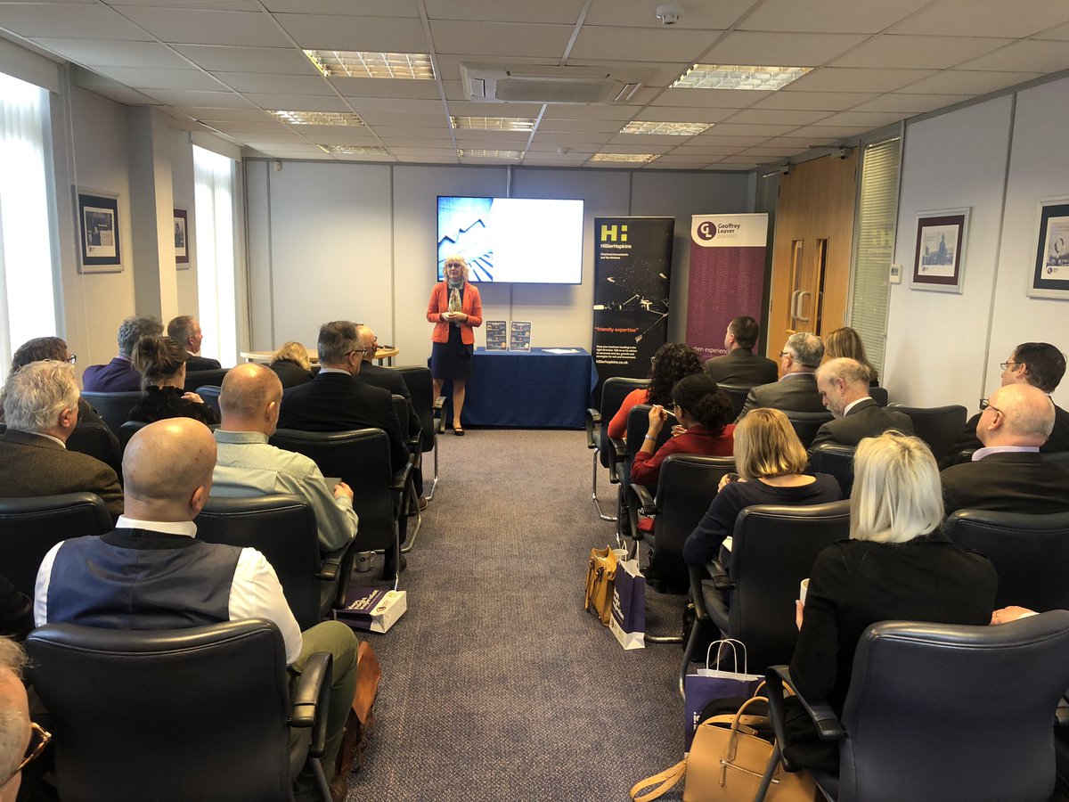 HillierHopkins's tweet photo. It might be cold outside but it’s lovely and warm at our #BreakthroughBreakfast this morning with @GLeaverLLP. Great talk from @EvelynKaluza on how to avoid burnout and create a healthy and productive workplace. https://t.co/usEn8MecoN