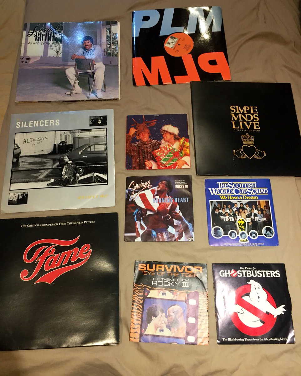 IqbalSBedi's tweet photo. Sorted the loft out with the kids and cane across my vinyls from 30 years ago. Not quite sure how to summarise my musical taste back then...@simplemindscom @FameMovie @survivorcbs @Ghostbusters @TheSilencersuk #wham #howgee https://t.co/3SK7IhvFMB