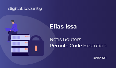 📢🛡 During a security assessment, we came across an important vulnerability (CVE-2019-19356) on a NETIS WF2419 router. Find out more here: digital.security/en/blog/netis-… #CVE #ds2020