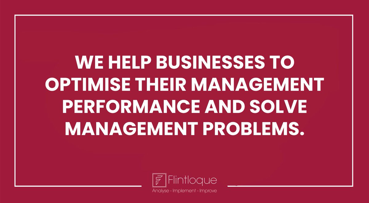 Flintloquems's tweet photo. What do we do?

We help businesses to optimise their management performance and solve management problems. 

Connecting senior management team’s mission and vision to the personnel who are customer facing.

That's not all we do, find our services here >>> https://t.co/GkjygnAzzf https://t.co/MVLMfxE8kG
