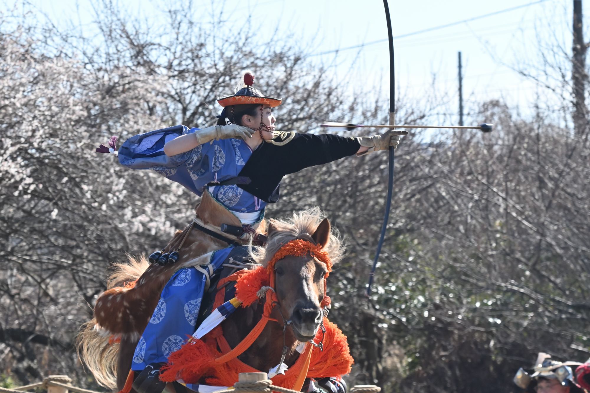 Mako123 No Twitter 女性射手がいらっしゃるのが武田流 凛とした雰囲気でとてもかっこいいのです 武田流流鏑馬 曽我梅林 T Co Ya0i2ksoeb Twitter