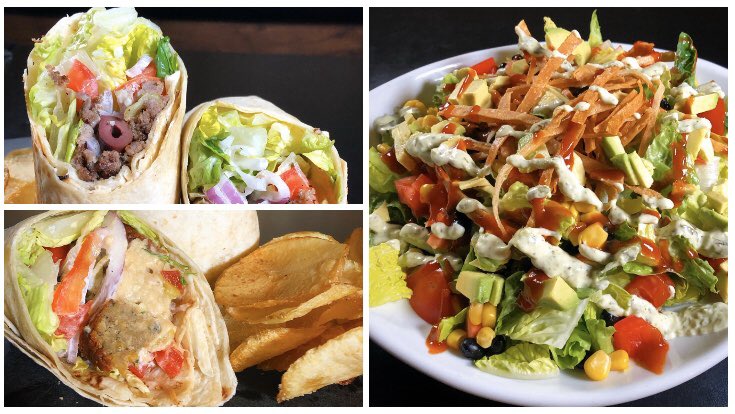 Weekly Specials:

Southwest Asterisk Salad (V): Romaine, Black Beans, Corn, Tom, Oni, Tortilla Strips, &amp; Cilantro drizzled w/ BBQ &amp; Cilantro Lime Dressing

Gyro the Hero Wrap (V/NV): Gyro Meat or Falafel, Hummus, Lett, Tom, Oni, Olive, Pepperoncini, &amp; Tzatziki in a Flour Tortilla
