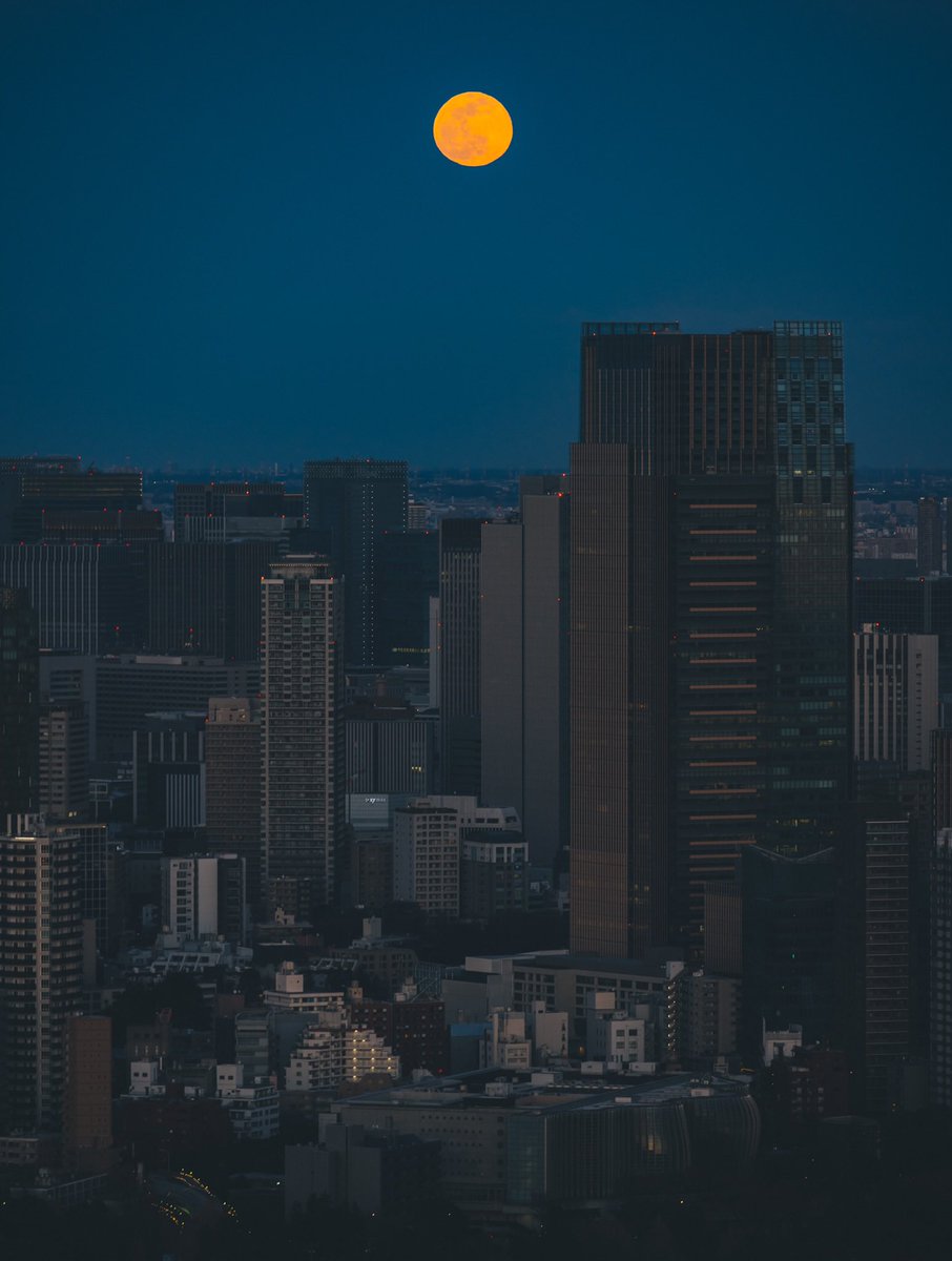 Eno こんな嘘みたいな月を見たのは初めて Shibuya Skyに登ったら信じられないくらいエモい風景が広がっていました こういう絶景を綺麗なデータで残せるから 本当に写真やってて良かったなと思う