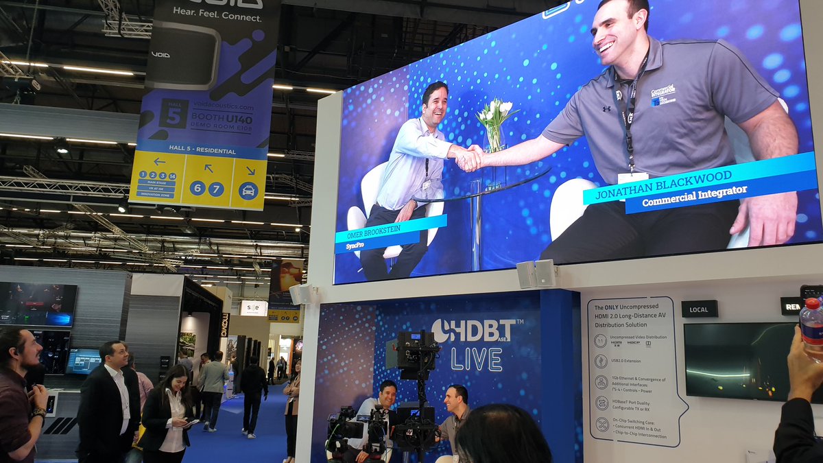 HDBaseT's tweet image. We are with #syncpro @omerbrook in the HDBaseT World Studio #hdbaset