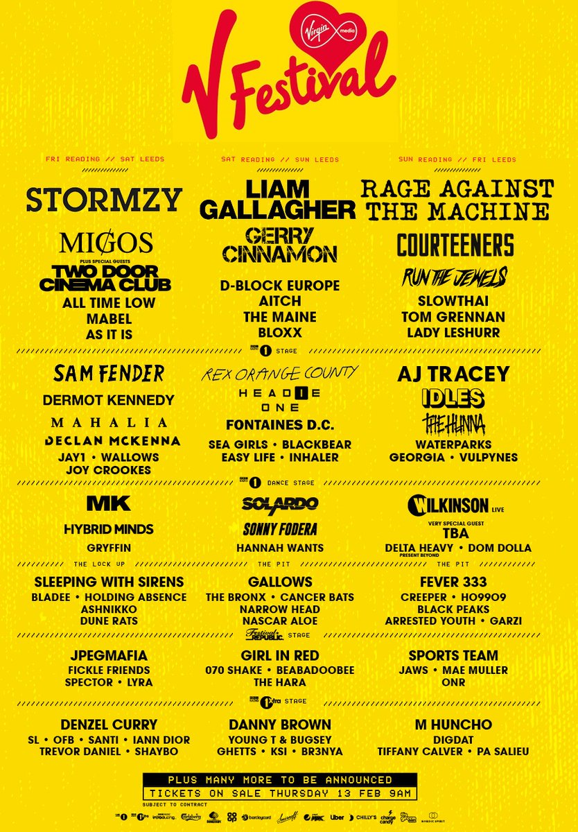 Feeling better now I've had my tablets and the #readingfestival #RANDL20 poster has been correctly amended.