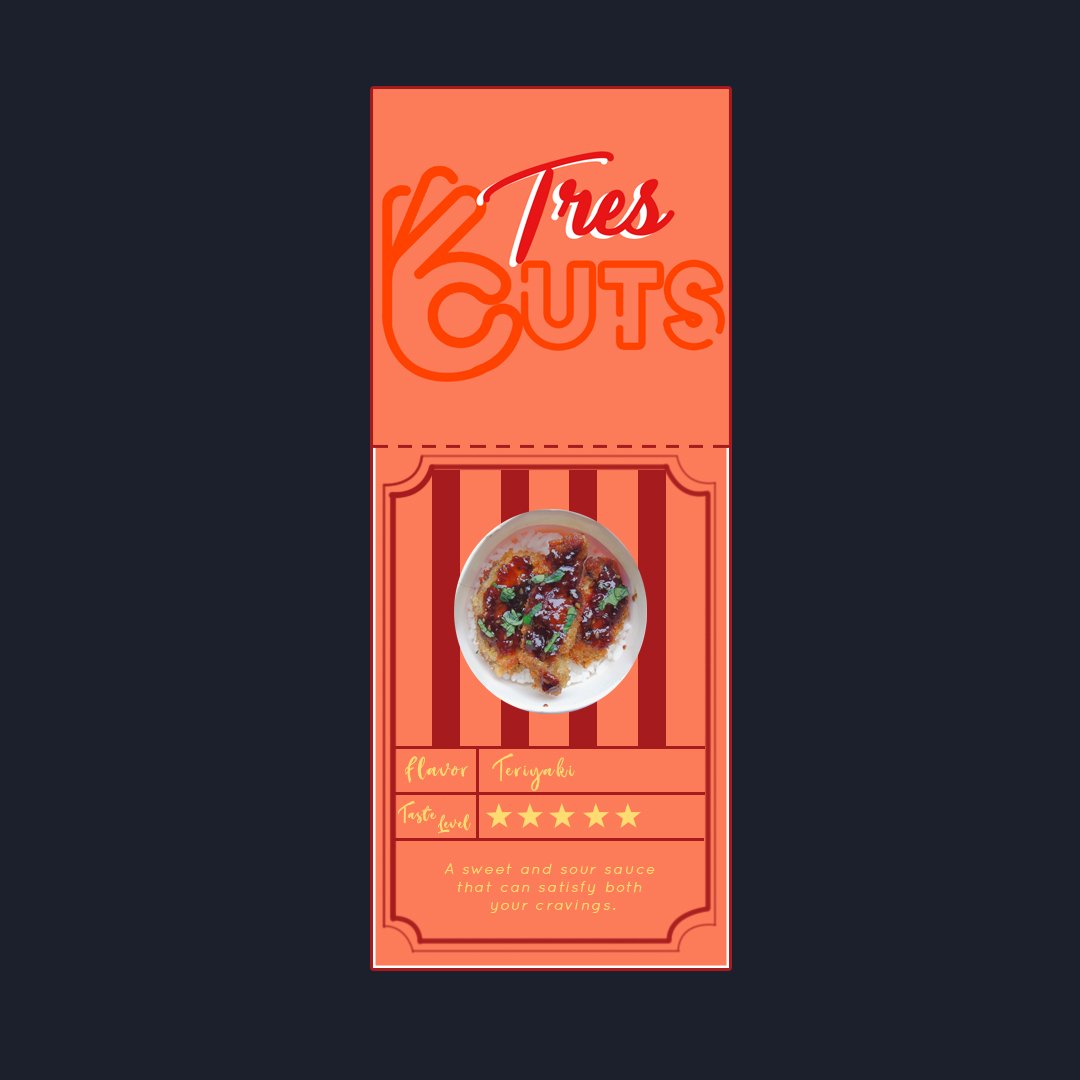 TR3SCuts's tweet photo. Are you craving for a sweet flavor? Or are you craving for a sour flavor? Don't worry we got you! We have our improved Teriyaki Flavored Chicken to satisfy your taste! So don't forget to visit us this February 18-20, 2020 at SMCQC ICB Lobby. 
#TresCuts #Teriyaki #T #EO2020 https://t.co/eFO9D8XdI0