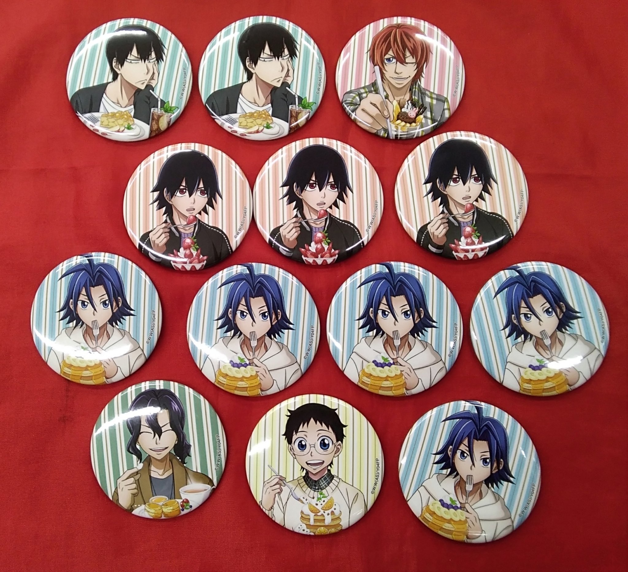 弱虫ペダル 荒北靖友 缶バッジ カフェスイーツver