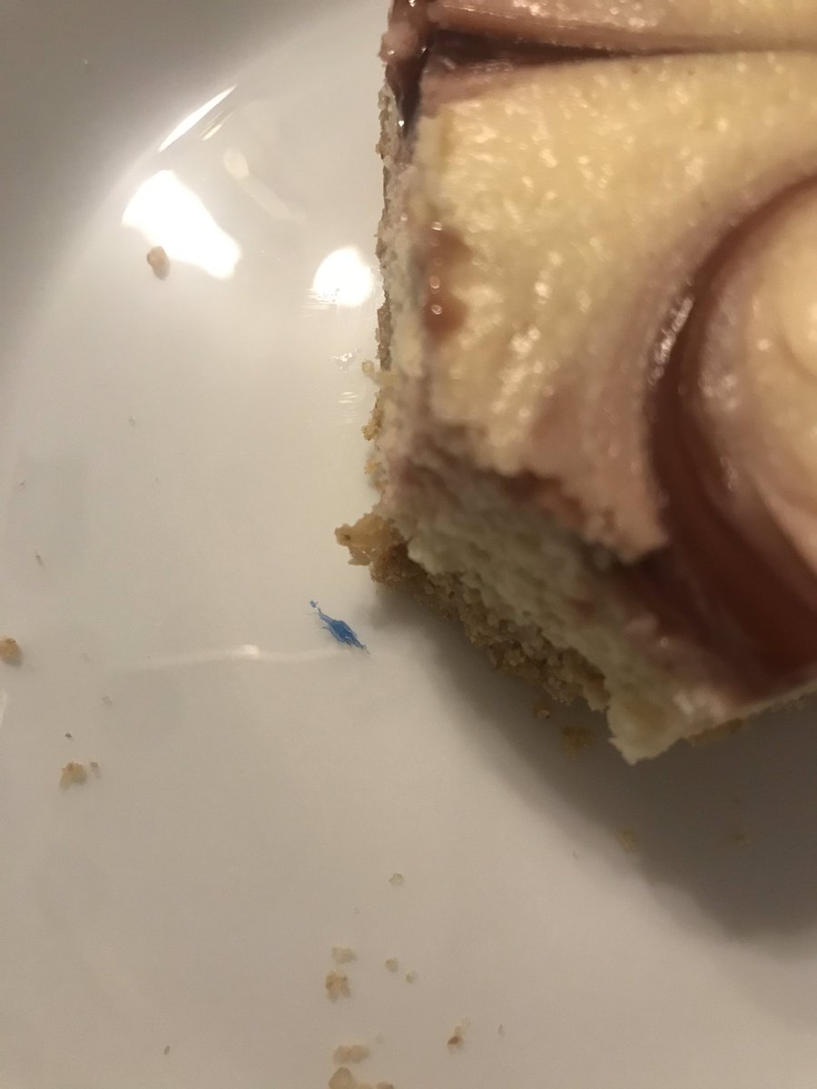 Chloe_Rampling's tweet photo. @asda thanks for the bit of glove in my cheesecake, really added to the flavour 😂 https://t.co/ip3P0cOSfY