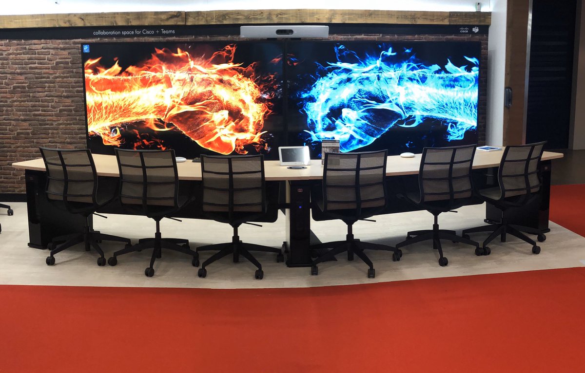 AshtonBentley1's tweet photo. We’re live!
Be sure to visit us in Hall 14 and see our huge dual 98” Display System!
Working with @Cisco and @shure to present a beautifully designed Telepresence solution.
https://t.co/8XZgKLDS7c
#abISE2020 #ISE2020 #Display https://t.co/YQAggLA5GD