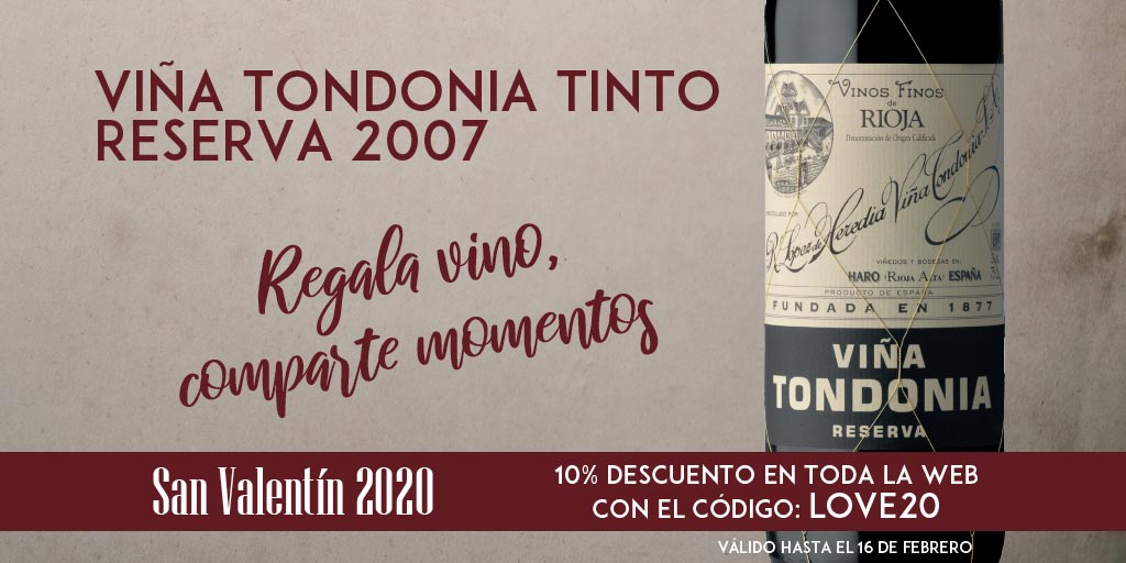 Viña Tondonia Tinto Reserva 2007 Elaborado por la bodega R. López de Heredia. bit.ly/379htww ❤ Hasta el 16 de febrero de 2020 tienes 10% de descuento con el Código LOVE20 ❤ #Tondonia #ViñaTondonia  #Rioja #riojawine #vino #wine #winelover #SanValentín #taninowines