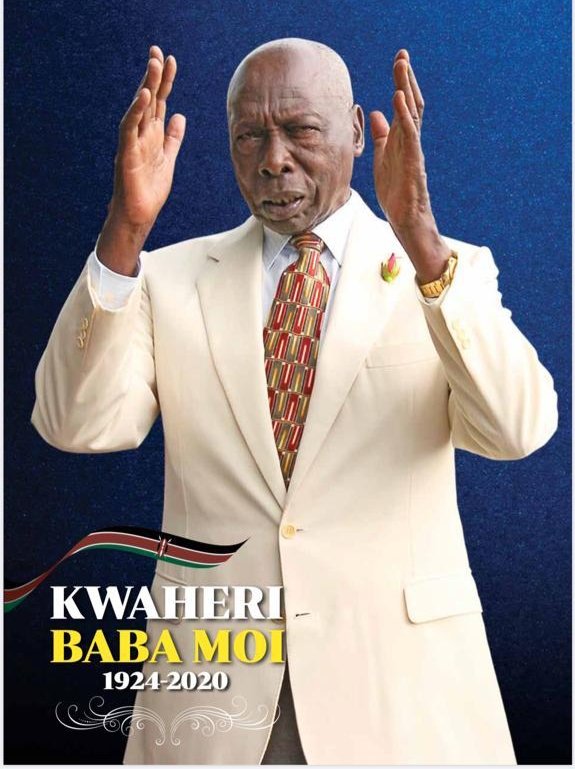 We cherish the years he lived and his legacy espoused by the Nyayo Philosophy of Peace, Love and Unity. #FarewellMoi #RestInPeaceMoi #RIPPresidentMoi