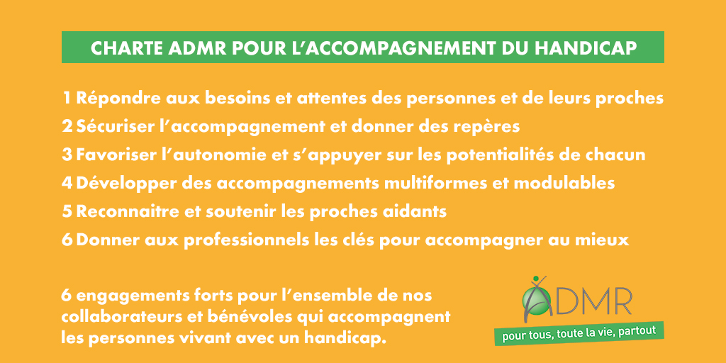 ADMR (@admrun) on Twitter photo A l'occasion de la #CNH2020 nous dévoilons notre #Charte #ADMR des Engagements pour l'Accompagnement du #Handicap présentée en avant-première en présence de <a href="/s_cluzel/">Sophie Cluzel 🇨🇵🇪🇺</a> le 19/10/2019 lors de notre Journée Nationale dédiée à l'Accompagnement du Handicap.
👉tinyurl.com/t2eccub A l'occasion de la #CNH2020 nous dévoilons notre #Charte #ADMR des Engagements pour l'Accompagnement du #Handicap présentée en avant-première en présence de <a href="/s_cluzel/">Sophie Cluzel 🇨🇵🇪🇺</a> le 19/10/2019 lors de notre Journée Nationale dédiée à l'Accompagnement du Handicap.
👉tinyurl.com/t2eccub
